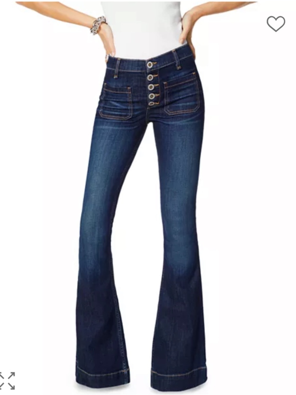 NWT RAMY BROOK Cindy High-Rise Flare Jeans Color Medwa Size 27